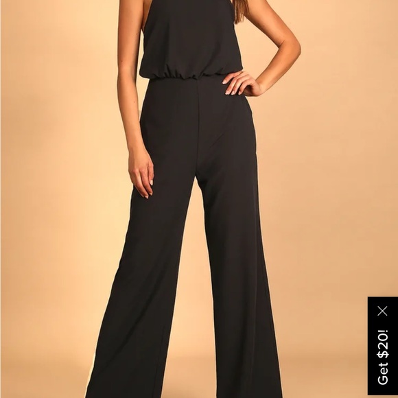 Lulu’s brand jumpsuit, black, halter, size small - Picture 6 of 6